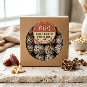 Raw Date & Cashew Energy Bites (12-Piece Pack)